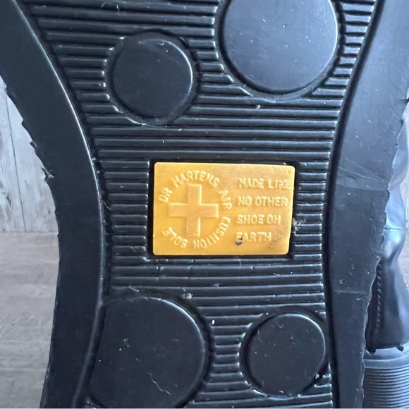 Dr. Martens Rare 3A34 Black Lace Up Mid Calf Wedge 90’s Women's Boots size 7 - Picture 6 of 10